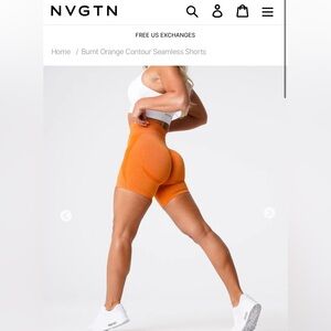 Burnt Orange Contour Short